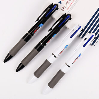 Briefpapier 0.7mm Blauw Rood Zwarte Inkt Balpen Kantoorbenodigdheden 3 In 1 Plastic Flexibele Pen B-516D