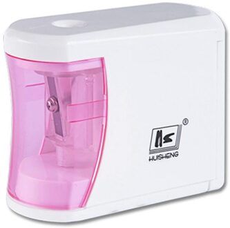 Briefpapier Elektrische Puntenslijpers Schoolbenodigdheden Automatische Puntenslijper Voor Kinderen Kantoor Woonaccessoires Kits HS915 Roze