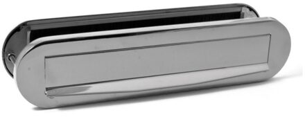 Briefplaat Combinatie Ovaal Chroom - 91378015