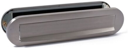 Briefplaat Combinatie Ovaal Pvd Inox - 91378020