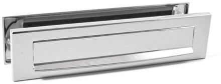 Briefplaat Combinatie Rechthoek Chroom - 91182015