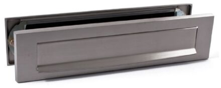 Briefplaat Combinatie Rechthoek Pvd Inox - 91182020