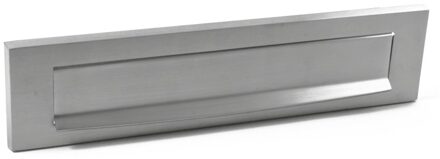 Briefplaat Ellen chroom mat