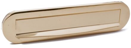 Briefplaat Ronald messing ongelakt