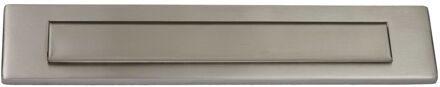 Brievenbus Briefplaat Recht - Staal - Rvs - 35x12x4cm