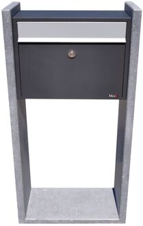 Brievenbus Gent - Belgische Blauwe Hardsteen - Antraciet - 45x100x18cm