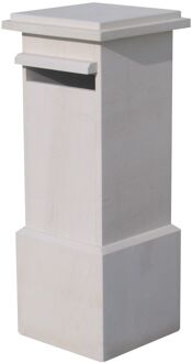 Brievenbus Staande Brievenbus Bilbao - Natuursteen - Beige - 36x99x36cm