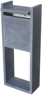 Brievenbus Staande Brievenbus Cadiz Small - Natuursteen - Blauwe Hardsteen - 45x100x20cm