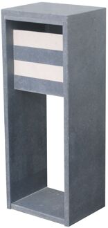 Brievenbus Staande Brievenbus Madrid Modern - Blauwe Hardsteen - Blauw - 40,3x103x32cm