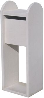 Brievenbus Staande Brievenbus Madrid Moon - Natuursteen - Wit Beige Marmer - 43x110x32cm