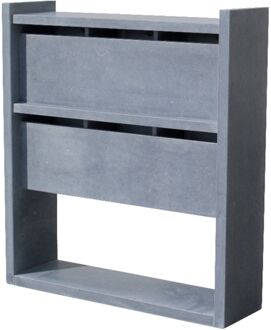 Brievenbusunit Madrid - Natuursteen - Blauwe Hardsteen - 6 Stuks - 8x140x36cm