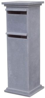 Brievenbusunit Sevilla Dubbel - Natuursteen - Blauwe Hardsteen - 45x132x45cm