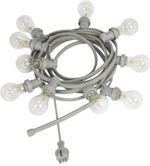 Bright LED lichtketting 10-lamps grijs grijs, transparant