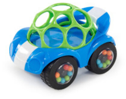 Bright starts B right Starts Speelgoedauto, rammelaar & roll Buggie™ , blauw Kleurrijk