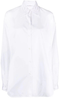 Bright White/Ottico Overhemd Ermanno Scervino , White , Dames - M,S,Xs