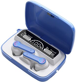 Brightside Draadloze Hoofdtelefoon Met Microfoon Bluetooth 5.1 Tws Headset Noise Cancelling Stereo Touch Oortelefoon Bluetooth Oordopjes Earbuds blauw