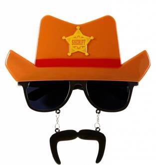 Bril Cowboy met hoed