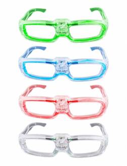 Bril met LED verlichting Rood - Zalm, Groen, Blauw