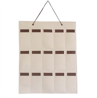 Bril Opslag Muur Zonnebril Organizer Opslag Opknoping Zak Muur Pocket Door Zonnebril 15 Slots Vilt Geen Hardware Nodig #1971 grijs