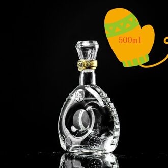 Bril Wijnglas Fles Rode Wijn Fles Wijnglas Cocktail Wodka Bril Set Wijn Dispenser Champagne Glazen Decanter Bar A-500ml
