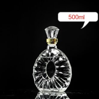 Bril Wijnglas Fles Rode Wijn Fles Wijnglas Cocktail Wodka Bril Set Wijn Dispenser Champagne Glazen Decanter Bar B-500ml