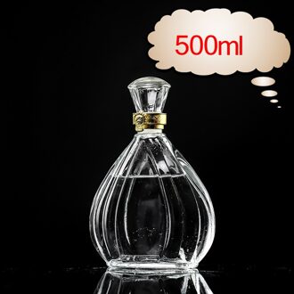 Bril Wijnglas Fles Rode Wijn Fles Wijnglas Cocktail Wodka Bril Set Wijn Dispenser Champagne Glazen Decanter Bar C-500ml
