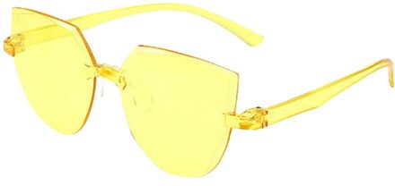 Bril Zonnebril Vrouwen Snoep Gradiënt Kleurrijke Vintage Frameloze Multilaterale Vormige Zonnebril Oculos De Sol Feminino