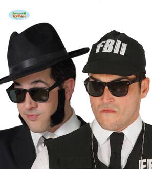 Bril zwart Blues Brothers