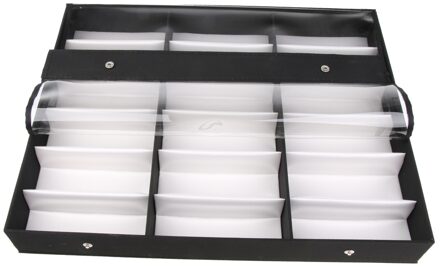 Brillen Storage Case Box Sunglass Glazen Toon Standhouder Display Organizer Met 18 Slots