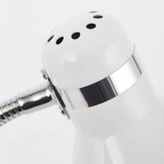 Brilliant Allison tafellamp, wit, hoogte 33,5 cm, metaal wit, zilver