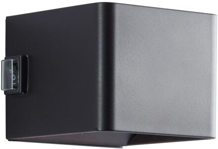 Brilliant Buitenwandlamp Iseo - Zwart - Warm Wit - 4w - Met Sensor