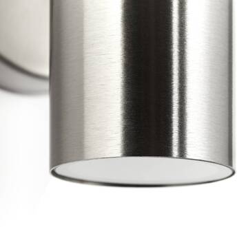 Brilliant Buitenwandlamp Jandy down, vast, roestvrij staal, metaal