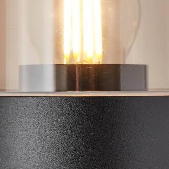 Brilliant Buitenwandlamp Sergioro, 1-lamp zwart mat, helder