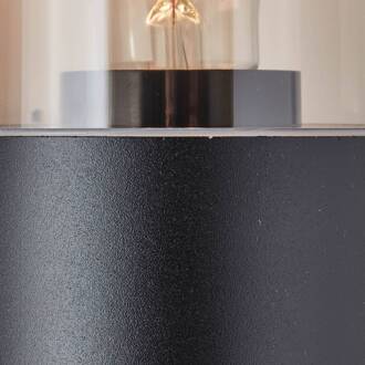 Brilliant Buitenwandlamp Sergioro, 2-lamps zwart mat, helder