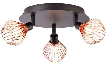Brilliant DALMA - Plafondlamp - Koper;Zwart