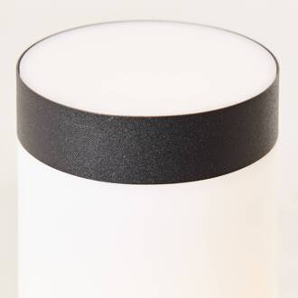 Brilliant Dody sokkellamp, zwart, metaal, kunststof, E27 zwart, wit