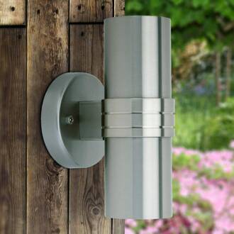 Brilliant Hanni Outdoor wall lighting GU10 3W LED Roestvrijstaal