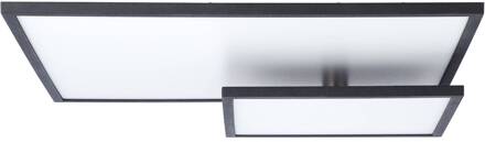 Brilliant lamp Bility LED plafondpaneel 62x47cm zwart / wit easyDim | 1x 36W LED geïntegreerd, (3960lm, 3000K) | Schaal A ++ tot E | EasyDim: dimbaar met conventionele lichtschakelaars