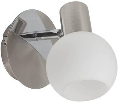 Brilliant lamp Tiara wandspot ijzer / wit | 1x D45, E14, 40W, geschikt voor vallampen (niet inbegrepen) | Schaal A ++ tot E | Draaibare kop