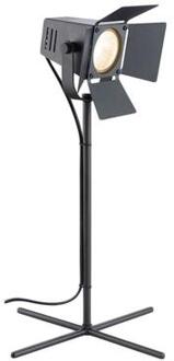 Brilliant Lampe Movie tafellamp zwart | 1x PAR51, GU10, 35W, geschikt voor reflectorlampen (niet inbegrepen) | Schaal A ++ tot E | Met snoerschakelaar