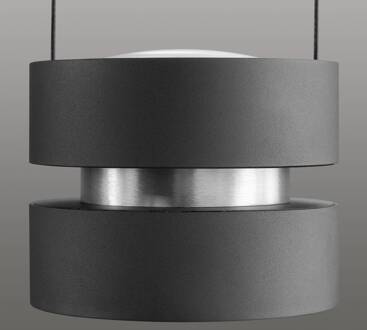 Brilliant LED hanglamp Glow-Sphere, lengte 112 cm, zwart, metaal zwart, aluminium