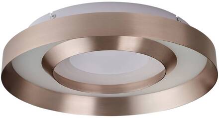 Brilliant LED plafondlamp Onix, Ø 40 cm, roségoud, metaal