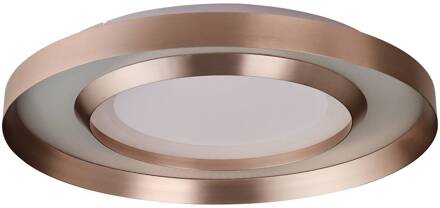 Brilliant LED plafondlamp Onix, Ø 60 cm, roségoud, metaal