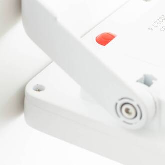 Brilliant LED solar buitenspot Luton Sensor, wit, breedte 13 cm