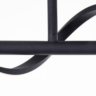 Brilliant Plafondlamp Eunice, lengte 80 cm, zwart, metaal