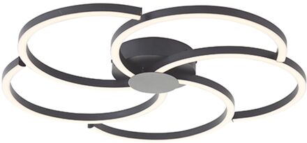 Brilliant Plafondlamp Fico Zwart 27w