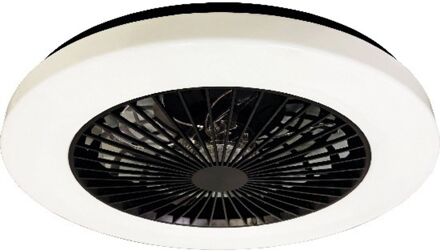 Brilliant Plafondventilator Siano Met Cct Led - Zwart - 48cm - 42w