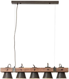 Brilliant Plow Hanglamp Bruin, Zwart