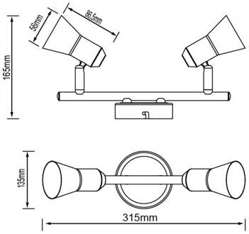 Brilliant SANNY - Plafondlamp - Chroom