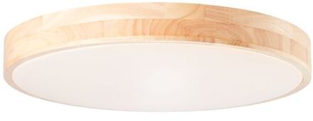 Brilliant Slimline LED wand- en plafondlamp 49cm hout licht / wit binnenverlichting, plafondverlichting, -functioneel | 1x 60W LED geïntegreerd, (lichtstroom: 4800lm, lichtkleur: 3000-6000K) | A | Traploos dimbaar / lichtkleur instelbaar